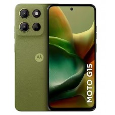 Oferta Relâmpago Celular Motorola Moto G15 Verde 256GB, 4GB RAM+8GB Ram Boost e Camera 50MP com AI e Night Vision, 5.200mAh,NFC, Tela FHD+ 6.7"